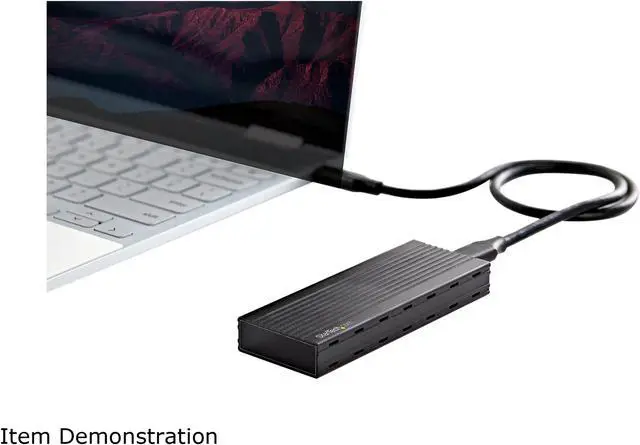 Alt view image 7 of 8 - StarTech.com M2E1BMU31C M.2 NVMe SSD Enclosure for PCIe SSDs - USB 3.1 Gen 2 Type-C