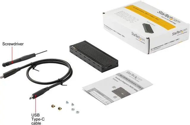 Alt view image 8 of 8 - StarTech.com M2E1BMU31C M.2 NVMe SSD Enclosure for PCIe SSDs - USB 3.1 Gen 2 Type-C