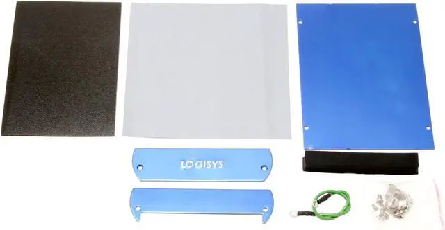 Alt view image 3 of 4 - LOGISYS Computer HS102BL BLUE HARD DRIVE SILENCER