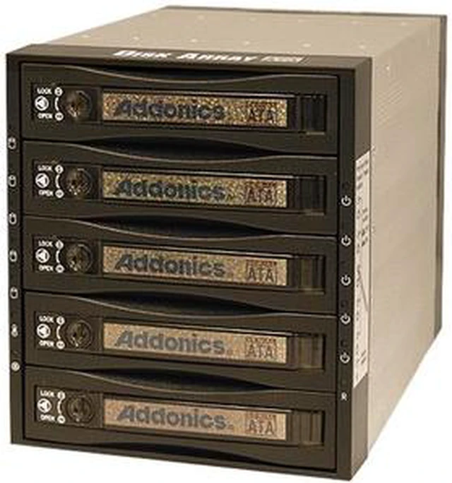 Addonics AE5RCS35NSA SATA/SAS RAID Hard Drive Enclosure, 5 x 3.5 ...