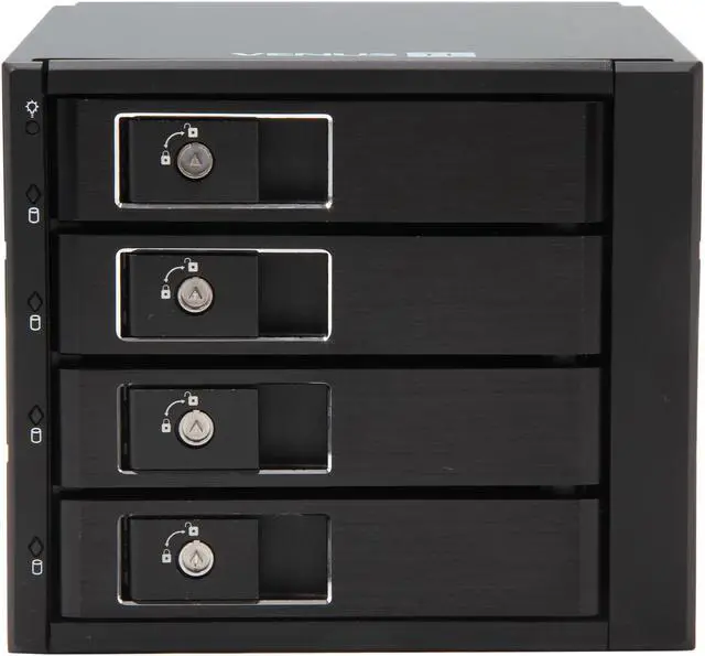 Alt view image 2 of 6 - AMS DS-346TL 3.5" Tray-less 4-IN-3 SATA Backplane Module