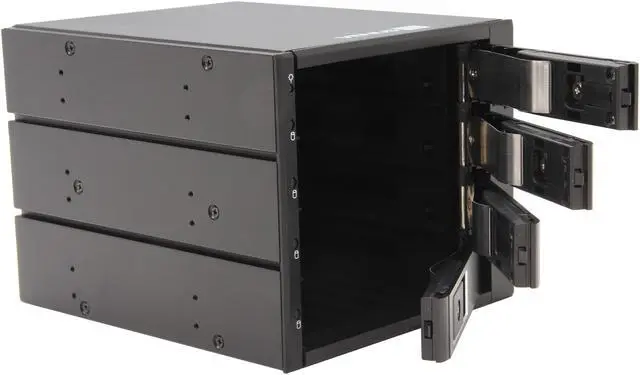 Alt view image 5 of 6 - AMS DS-346TL 3.5" Tray-less 4-IN-3 SATA Backplane Module