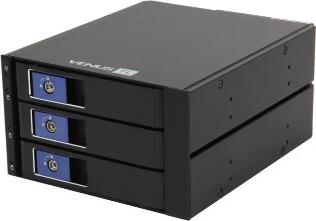 Main image of AMS DS-236TL-BLUE Blue 3.5" Tray-less 3-IN-2 SATA Backplane Module