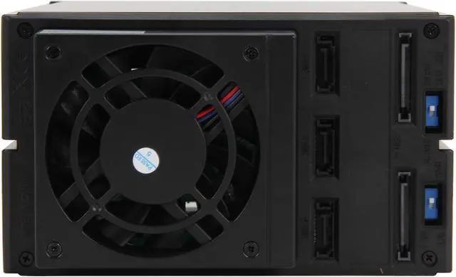 Alt view image 5 of 6 - AMS DS-236TL-BLUE Blue 3.5" Tray-less 3-IN-2 SATA Backplane Module