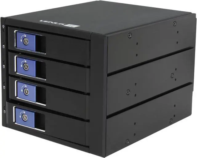 Main image of AMS DS-346TL-BLUE 4in3 Trayless SATA/SAS backplane Module with Blue handle