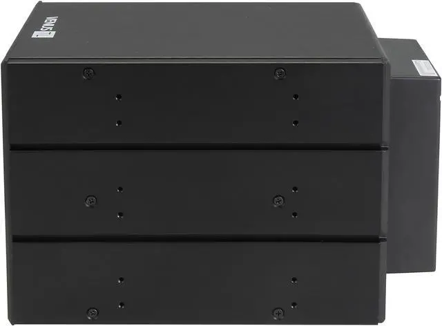 Alt view image 3 of 7 - AMS DS-346TL-BLUE 4in3 Trayless SATA/SAS backplane Module with Blue handle