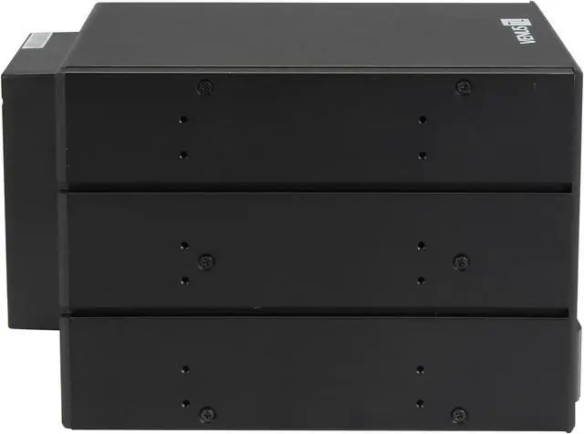 Alt view image 5 of 7 - AMS DS-346TL-BLUE 4in3 Trayless SATA/SAS backplane Module with Blue handle