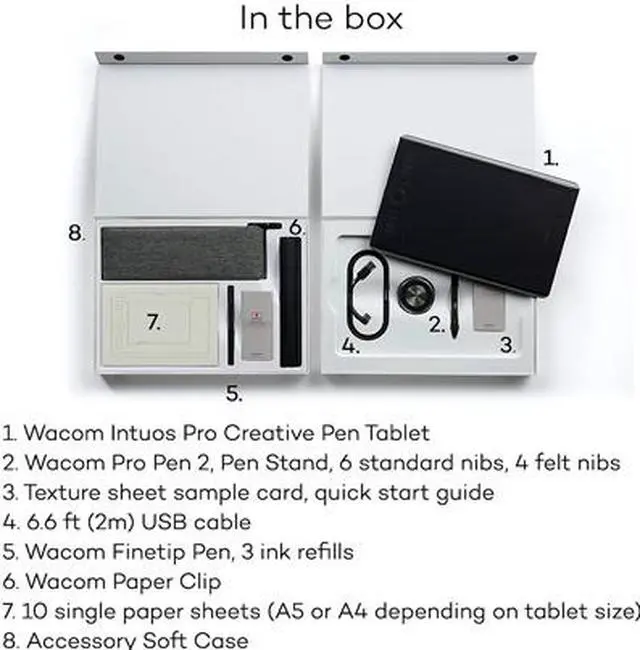 Alt view image 5 of 7 - Wacom Intuos Pro Paper Edition Digital Graphic Drawing Tablet for Mac or PC, Medium (PTH660P)