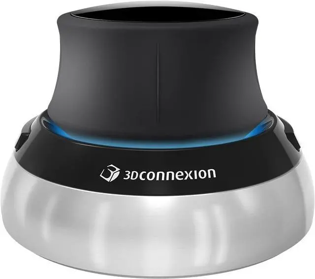 Alt view image 5 of 8 - 3Dconnexion SpaceMouse Compact 3DX-700059 Black/Silver 2 Buttons USB Wired Mouse