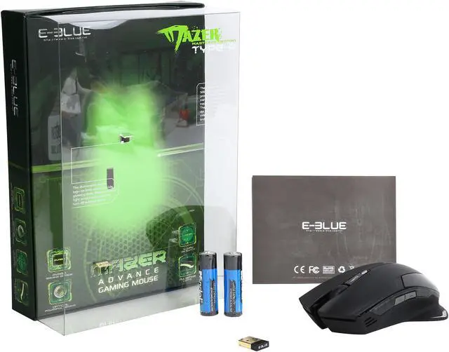 Alt view image 6 of 6 - E-Blue Mazer Type-R Wireless Gaming Mouse