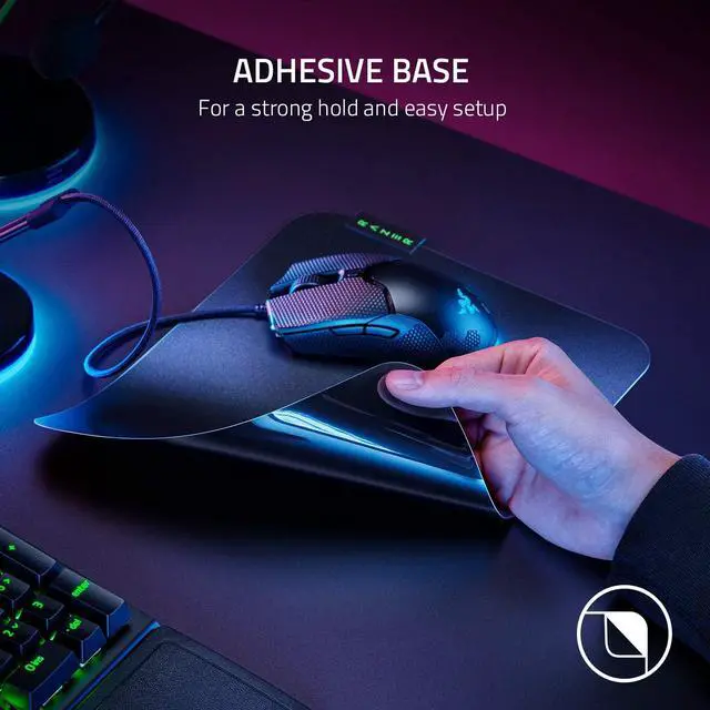 Alt view image 4 of 4 - Razer Sphex V3 Hard Gaming Mouse Mat: Ultra-Thin Form Factor - Tough Polycarbonate Build - Adhesive Base - Large