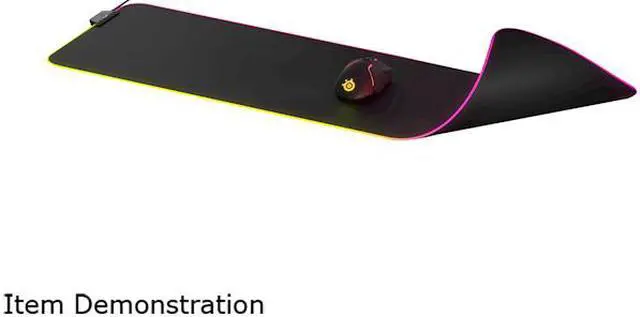 Alt view image 4 of 4 - SteelSeries QcK Gaming Surface - XL RGB Prism Cloth - Best Selling Mouse Pad of All Time - Sized to Cover Desks