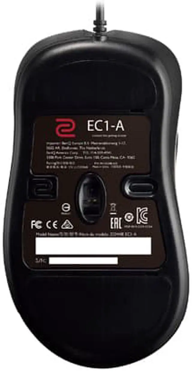 Alt view image 5 of 5 - BenQ ZOWIE EC1-A Gaming Mouse, Large Ergonomic Right-handed Design, Driverless, DPI / Hz / Lift-off Adjustable, 5 Buttons, 6 Feet cable