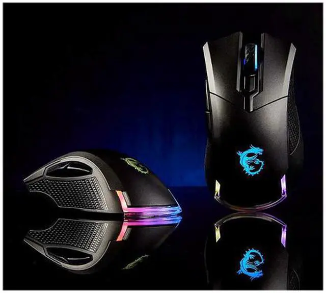 Alt view image 5 of 6 - MSI Clutch GM50 Black 6 Buttons 1 x Wheel USB 2.0 Wired Optical Gaming Mice