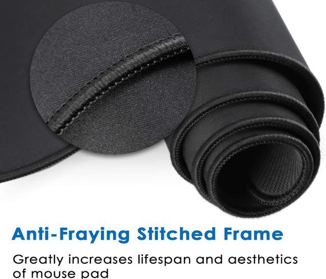 Alt view image 4 of 7 - Bailink Extended Gaming Mouse Pad with Stitched Edges, Large Mousepad with Premium-Textured Cloth, Non-Slip Rubber Base, Waterproof Keyboard Pad, Desk Mat for Gamer, Office Home, 31.5 x 11.8 in, Black