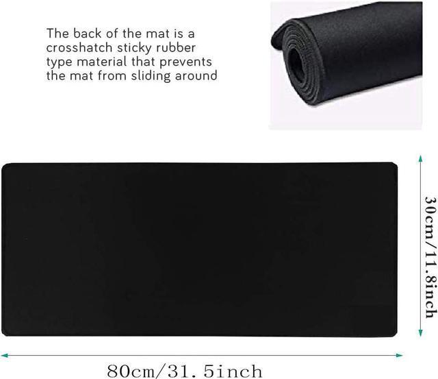 Alt view image 6 of 7 - Bailink Extended Gaming Mouse Pad with Stitched Edges, Large Mousepad with Premium-Textured Cloth, Non-Slip Rubber Base, Waterproof Keyboard Pad, Desk Mat for Gamer, Office Home, 31.5 x 11.8 in, Black