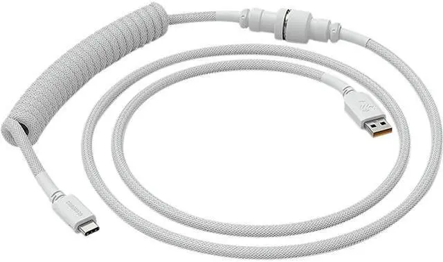 Main image of Glorious USB-C Coiled Cable - Ghost