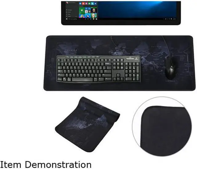 Alt view image 7 of 7 - FirstPower Gaming Mouse Pad Large Size Desk Keyboard Mat 11.81x31.50inch Extra Large XL Size Anti-Slip Gaming Mouse Pad For PC Laptop Macbook