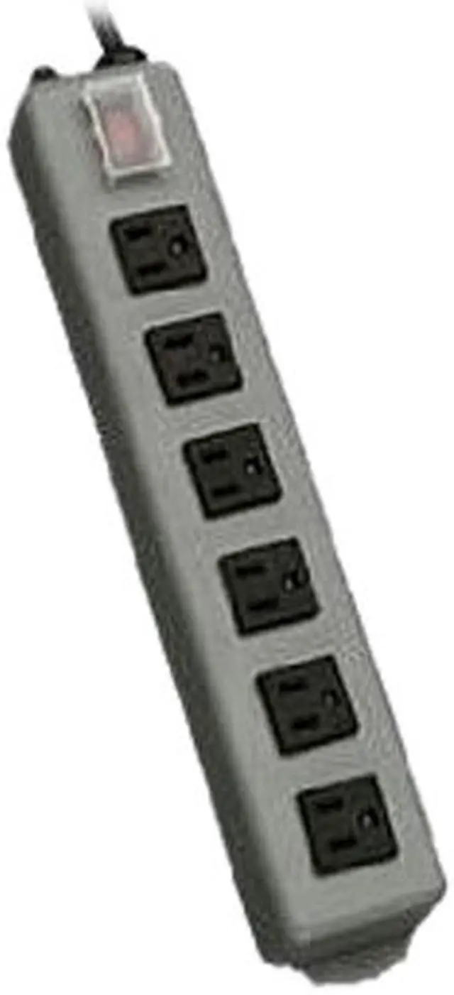 Main image of TRIPP LITE UL24RA-15 Outlet Strip,15A,6 Outlet,15 ft,Gray