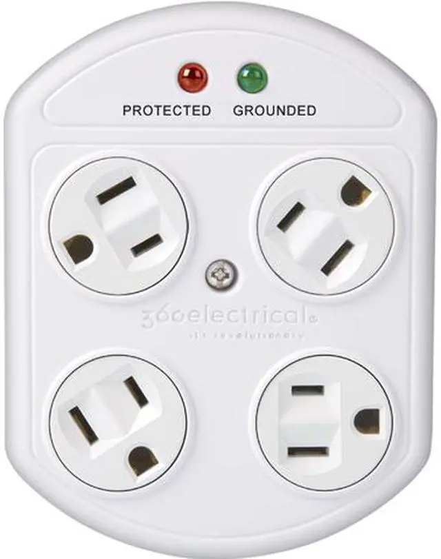 Main image of 360 Electrical Revolve 4-Outlet Surge Protector (36036-W)