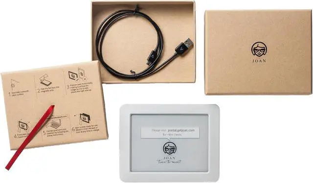 Alt view image 5 of 5 - Visionect JOAN Executive 6" Interactive Wireless Conference Room Scheduler for Meeting Rooms and Huddle Spaces - Black - JOAN EXE6 BLACK