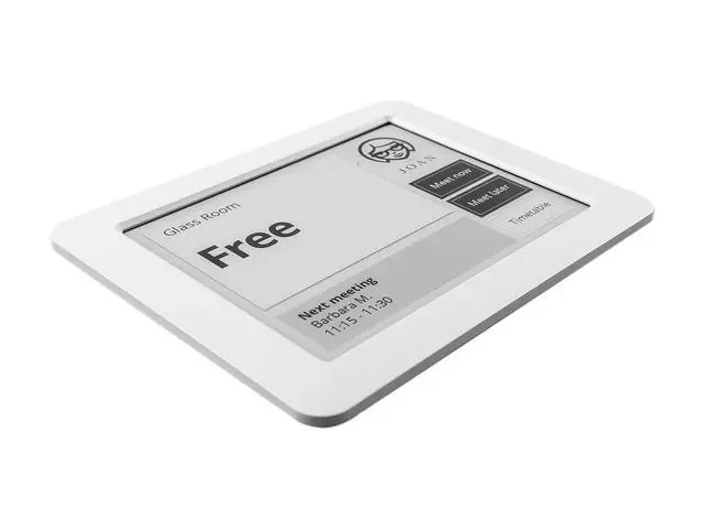 Alt view image 2 of 6 - Visionect JOAN Executive 6" Interactive Wireless Conference Room Scheduler for Meeting Rooms and Huddle Spaces - Gray - JOAN EXE6 GRAY