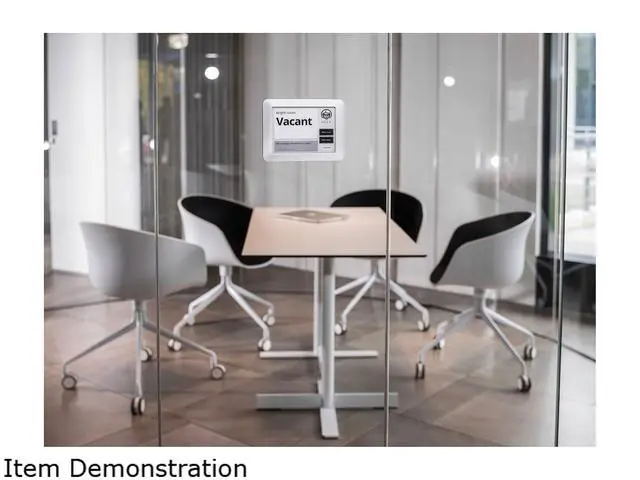 Alt view image 5 of 6 - Visionect JOAN Executive 6" Interactive Wireless Conference Room Scheduler for Meeting Rooms and Huddle Spaces - Gray - JOAN EXE6 GRAY