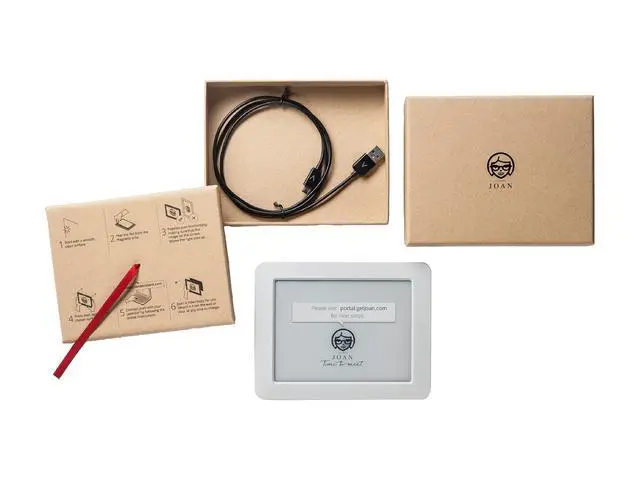 Alt view image 6 of 6 - Visionect JOAN Executive 6" Interactive Wireless Conference Room Scheduler for Meeting Rooms and Huddle Spaces - Gray - JOAN EXE6 GRAY
