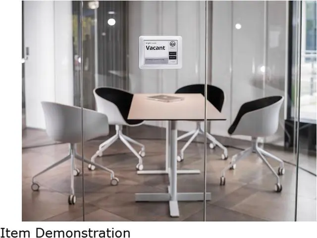 Alt view image 4 of 5 - Visionect JOAN Manager 6" Interactive Wireless Conference Room Scheduler for Meeting Rooms and Huddle Spaces - Black - JOAN MAN6 BLACK