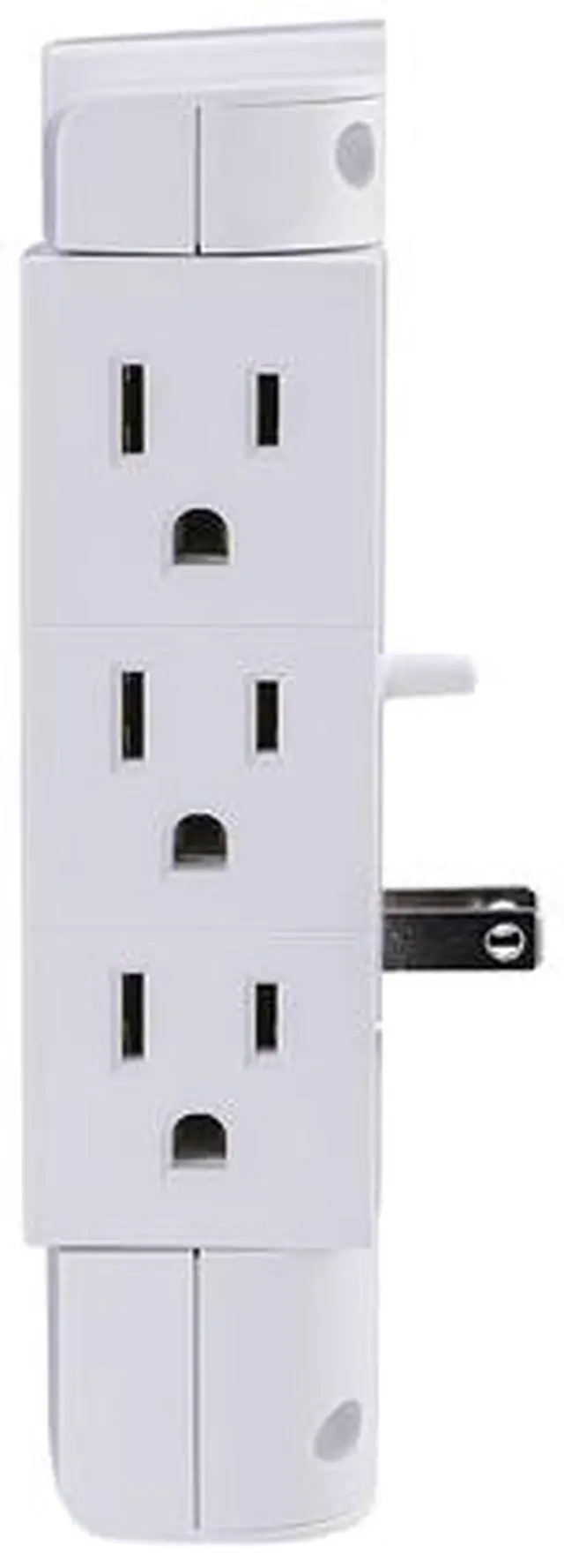 Alt view image 4 of 6 - CyberPower CSP600WSURC2 6-Outlet Swivel Professional Surge Protector Wall Tap with 2 USB Ports