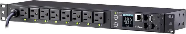 Main image of CyberPower PDU81001 100-120 VAC 15A Switched - 8 Outlets - 12ft Cord - NEMA 5-15P