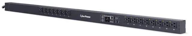 Alt view image 12 of 14 - CyberPower PDU41116 Single Phase 100 - 120 VAC 15A Switched
