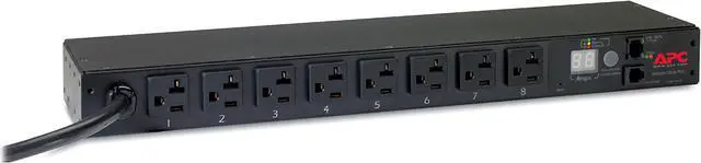 Main image of APC Rack PDU, Metered, 1U, 20A, 120V, 8 x 5-20