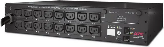 Main image of APC by Schneider Electric Rack PDU, Switched, 2U, 30A, 208V, NEMA L6-30P, 16 x IEC 60320 C13, 230V AC - 2U - Rack Mount