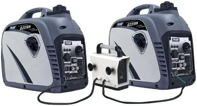 Alt view image 4 of 7 - Pulsar G2319N 2,300W Portable Gas-Powered Inverter Generator with USB Outlet & Parallel Capability, CARB Compliant, Gray