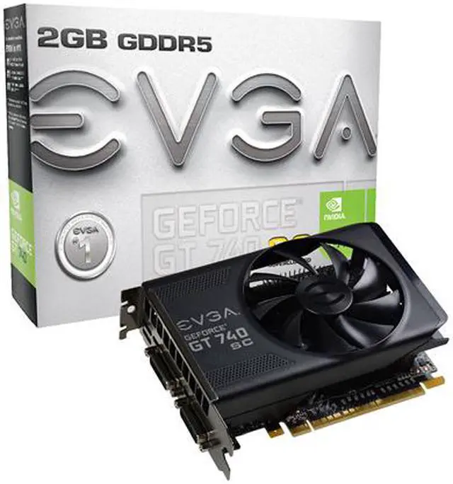 Alt view image 6 of 6 - EVGA GeForce GT 740 2GB GDDR5 PCI Express 3.0 x16 Graphics Card 02G-P4-3747-KR