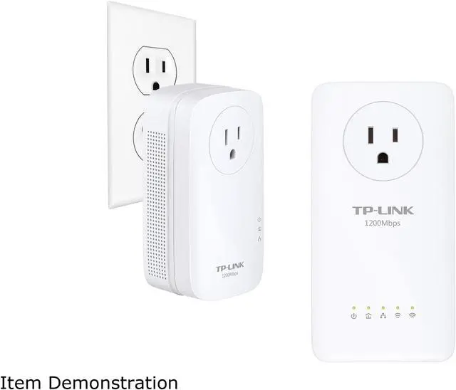Alt view image 3 of 4 - TP-Link TL-WPA8630P KIT AV1200 Gigabit Passthrough Powerline AC1200 Wi-Fi