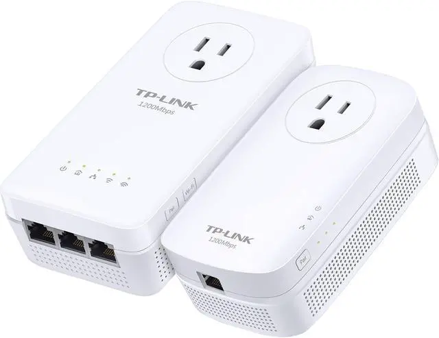 Alt view image 2 of 4 - TP-Link TL-WPA8630P KIT AV1200 Gigabit Passthrough Powerline AC1200 Wi-Fi