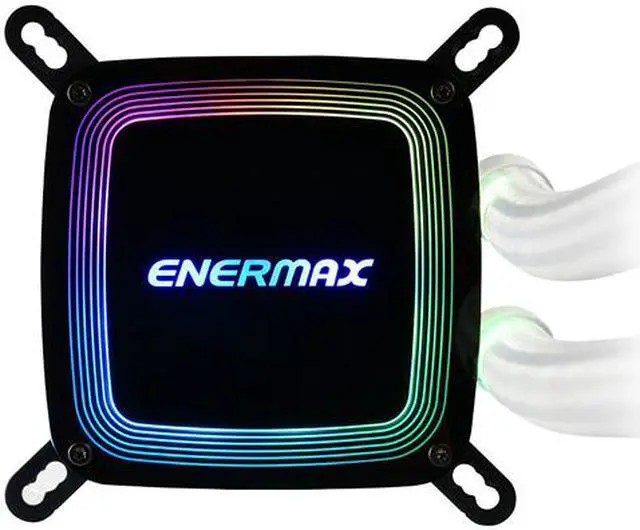 Alt view image 4 of 7 - Enermax AQUAFUSION 240 ARGB White, All-in-one CPU Liquid Cooler for AM4 & AM5 / LGA 1700/1200/1151, 240mm Radiator, Dual-Chamber Water Block, SquaA RGB Fan - AM5 & LGA1700 Compatible