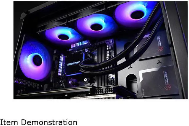 Alt view image 5 of 13 - Enermax LIQMAX III 360 ARGB, All-in-one CPU Liquid Cooler for AM4 & AM5 / LGA 1700/1200/1151, 360mm Radiator, Dual-Chamber Water Block, ARGB Fan - AM5 & LGA1700 Ready