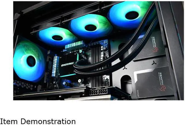 Alt view image 6 of 13 - Enermax LIQMAX III 360 ARGB, All-in-one CPU Liquid Cooler for AM4 & AM5 / LGA 1700/1200/1151, 360mm Radiator, Dual-Chamber Water Block, ARGB Fan - AM5 & LGA1700 Ready