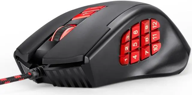 Alt view image 5 of 7 - USB Optical Mouse 10000 DPI Wired Gaming 17 Side Keys Programing Mechanical Mouse RGB Backlit gaming Mouse laptop computer