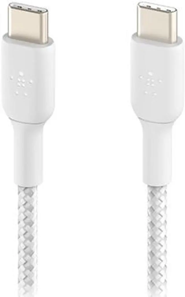 Alt view image 3 of 5 - BOOSTCHRG USBC/USBC CABBRAID 1M WHT