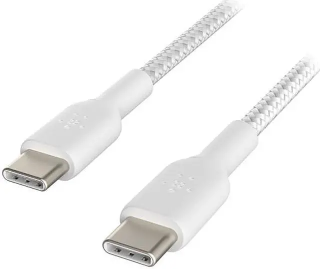 Main image of BOOSTCHRG USBC/USBC CABBRAID 1M WHT