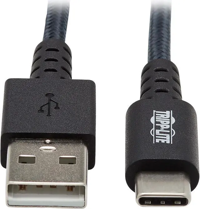 Main image of Tripp Lite Heavy Duty USB-A to USB C Charging Sync Cable for Androids M/M 6ft