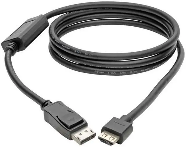 Alt view image 2 of 5 - Tripp Lite P582-006-HD-V4A DisplayPort/HDMI Audio/Video Cable - 6 ft DisplayPort/HDMI A/V Cable for Monitor, Audio/Video Device, TV, Projector, Computer, Graphics Card, Chromebook, PC, Notebook, Digit