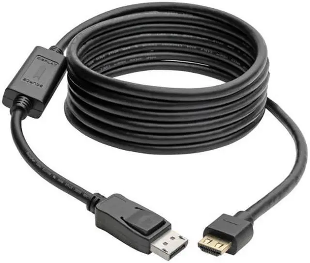 Alt view image 2 of 5 - Tripp Lite P582-010-HD-V4A DisplayPort/HDMI Audio/Video Cable - 10 ft DisplayPort/HDMI A/V Cable for Monitor, Audio/Video Device, TV, Projector, Computer, Graphics Card, Chromebook, PC, Notebook, Digi