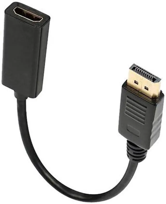 Alt view image 3 of 5 - Corn DisplayPort Male to HDMI Female Converter Adapter M/F HD 1080P AV Converter for Lenovo Dell HP and other Brand