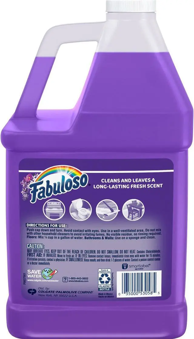 Alt view image 3 of 3 - Fabuloso All-Purpose Cleaner - 128 fl oz (4 quart) - Lavender Scent - 1 Each - 153058