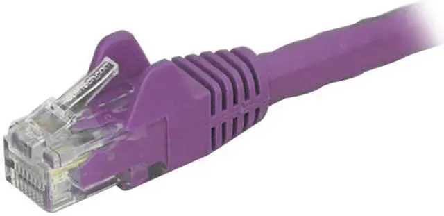 Alt view image 2 of 2 - StarTech N6PATCH30PL StarTech.com Cat6 Patch Cable - 30 ft. - Purple Ethernet Cable - Snagless RJ45 Cable - Ethernet Cord - Cat 6 Cable